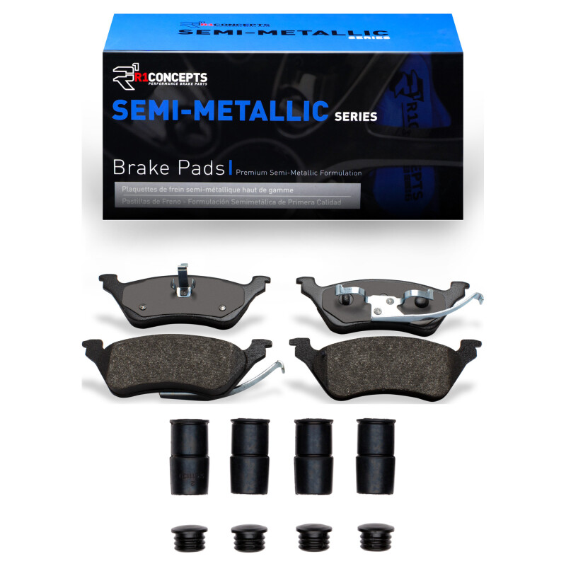 Chrysler Town & Country Brake Pads - Rear - R1 Concepts - Semi Met Pads - `01-`07 Chrysler Town & Country Brake Pads - Rear - R1 Concepts - Semi Met Pads - `01-`07